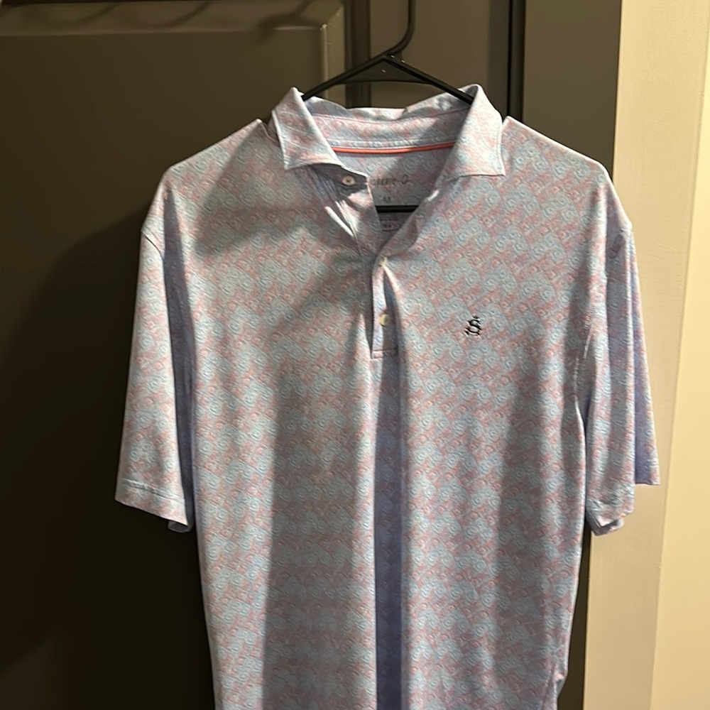 Johnnie-O Men's Light Blue Polo Shirt